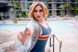 13th Doctor Swimsuit (Navy, Red, Plum)