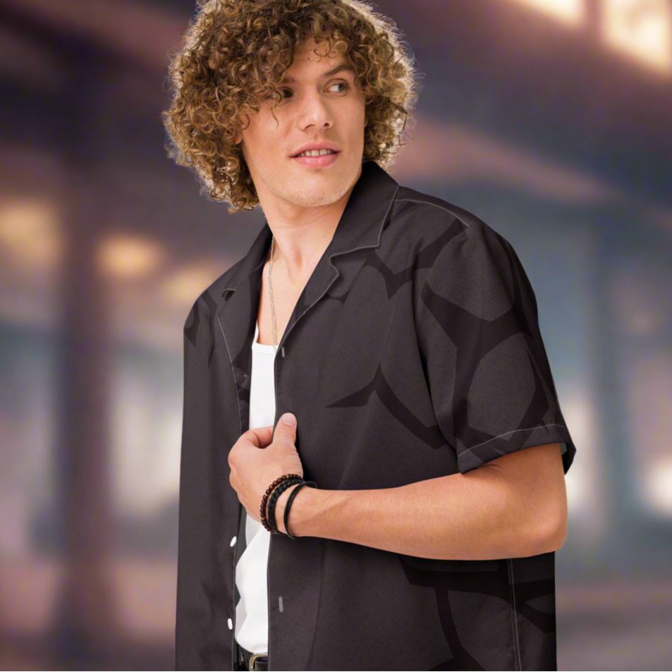 boy black dress shirt OppoSuits - Black Knight Boys shirt