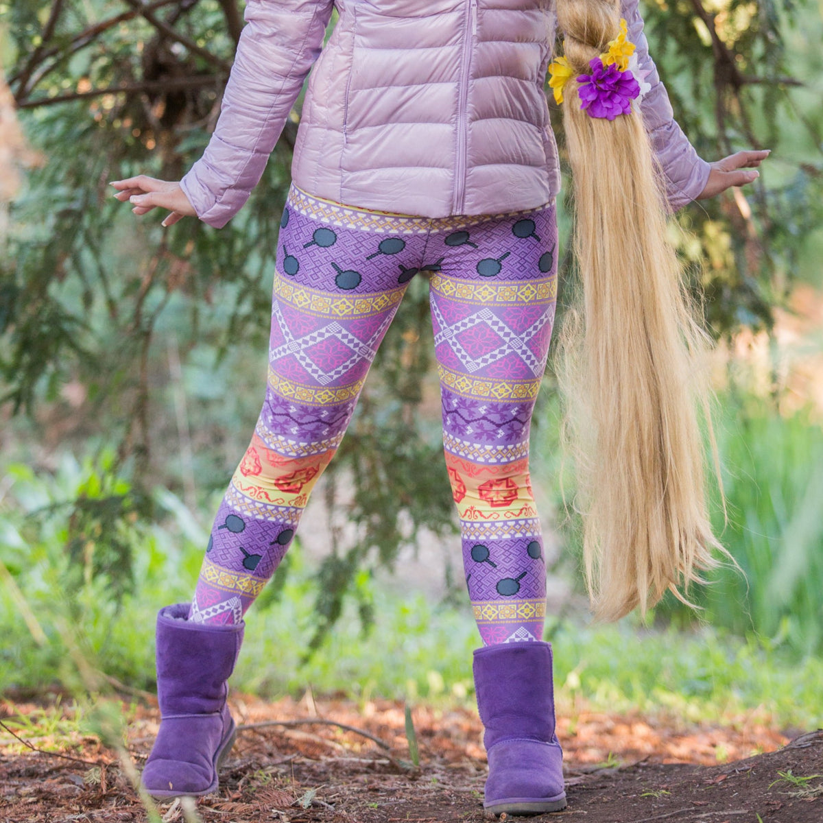Rapunzel Winter Print Leggings – TheAdventureEffect
