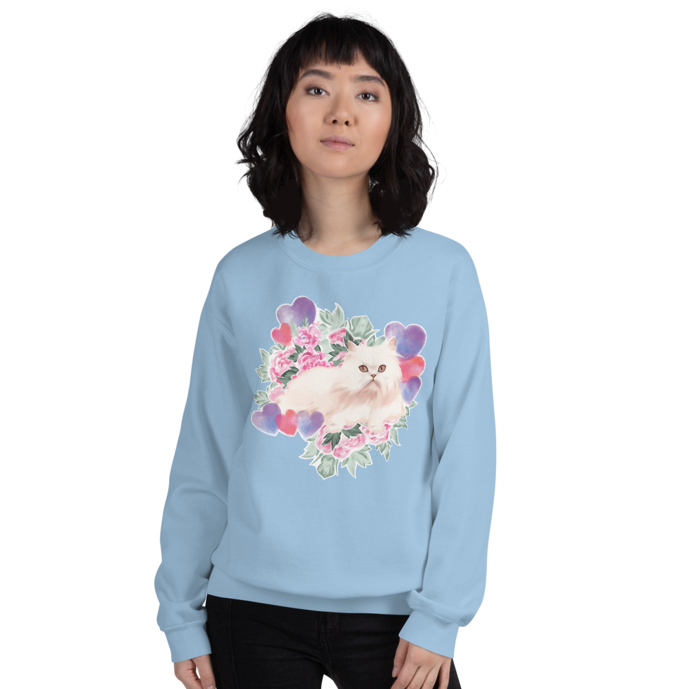 Blue Jocelyn Cat Adult Pullover Sweatshirt Schitt's Creek