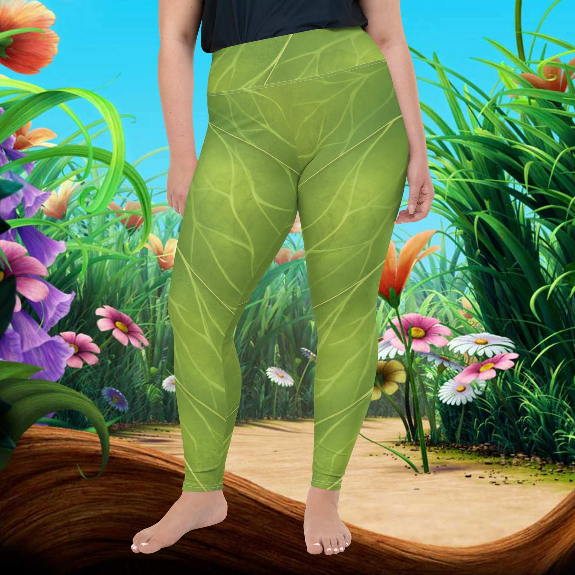 Tinker Fairy Leaf Leggings (Adult & Plus Sizes) – TheAdventureEffect