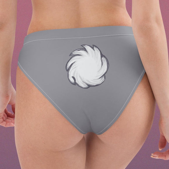 White Rabbit Tail Bikini Bottoms