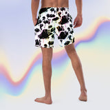 Trippy Cow swim trunks