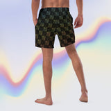 Rainbow Racer swim trunks