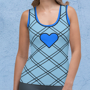 Nami Heart Blue Cosplay Tank Top