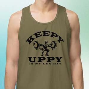 Keepy Uppy Is My Leg Day Tank Top ("Men's")