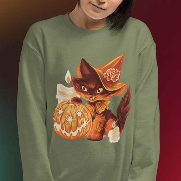 Spooky Jocelyn Kitten Sweatshirt