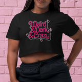 Weird & Dark & Crazy crop top