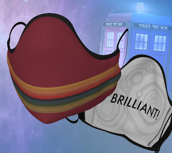 13th Doctor Mask- Red (Adult & Kid Sizes)