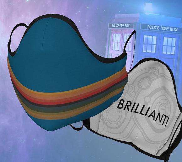 13th Doctor Mask- Teal (Adult & Kid Sizes)