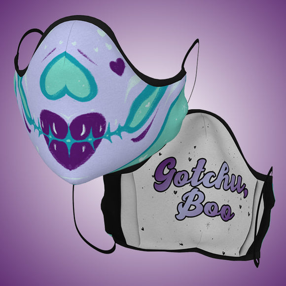 Teal & Lavender Adorabones Skull Mask (Adult & Kids Sizes)