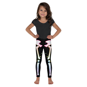 Black & Rainbow Adorabones Skeleton Kids Leggings
