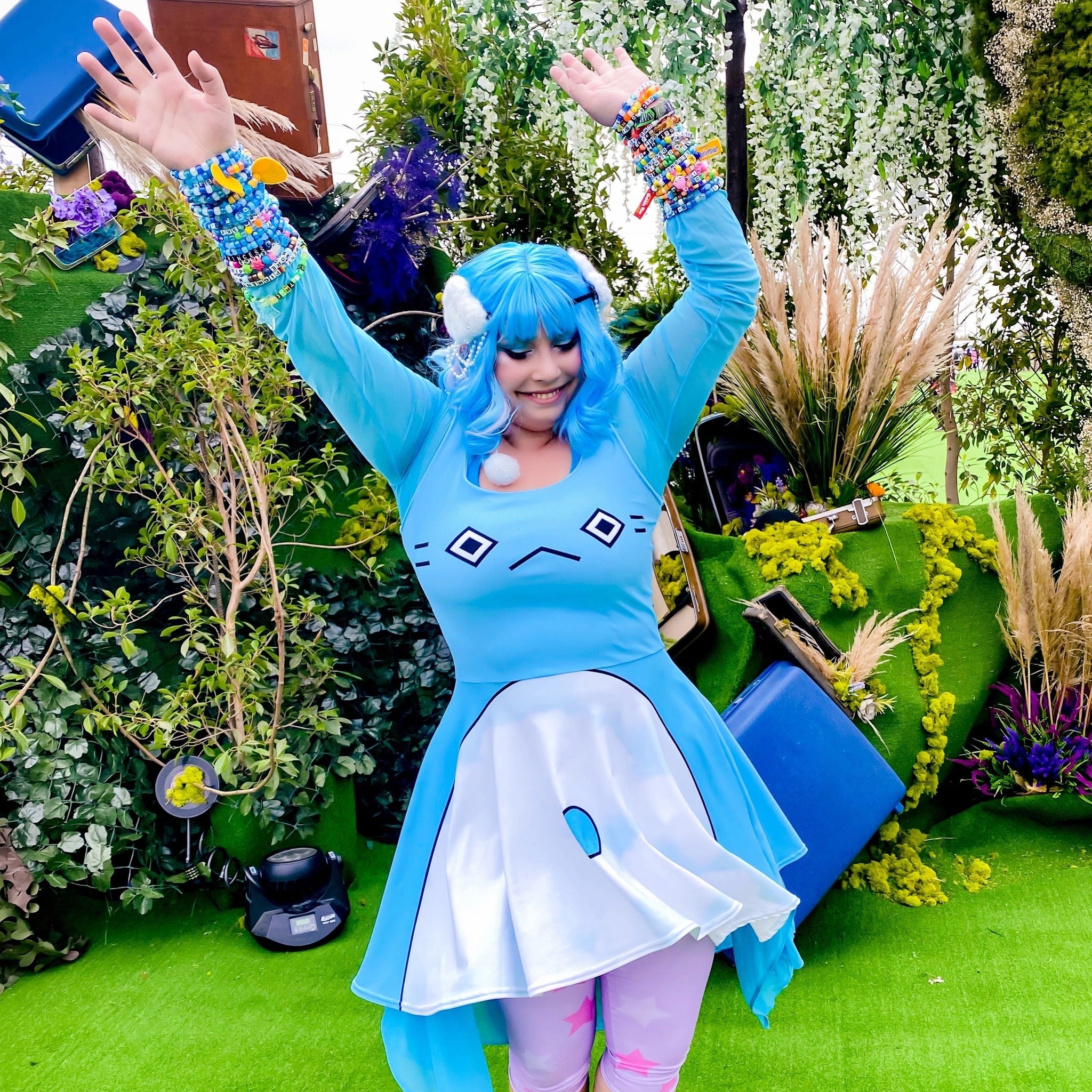 cosplay skater dress ROSIE BLUE PRINCESS Cosplay costume, Skater Dress, Easy Cosplay Idea For Women, Video Game Dress, simple comfortable costume