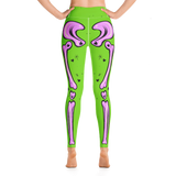 Green & Pink Adorabones Skeleton Leggings (Standard & Plus Sizes)