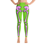 Green & Pink Adorabones Skeleton Leggings (Standard & Plus Sizes)