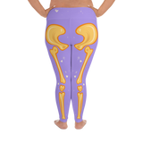 Purple & Orange Adorabones Skeleton Leggings (Standard & Plus Sizes)