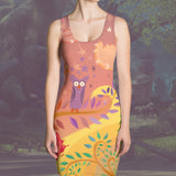 Rapunzel Mural Bodycon Dress