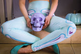 Teal & Lavender Adorabones Skeleton Leggings (Standard & Plus Sizes)