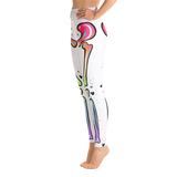White & Rainbow Adorabones Skeleton Leggings (Standard & Plus Sizes)
