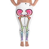White & Rainbow Adorabones Skeleton Leggings (Standard & Plus Sizes)
