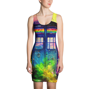 Time And Rainbow Dimension in Space Dress