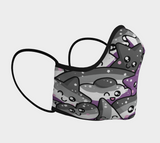 LGBTQties Asexual/Demisexual Mask (Adult & Kids Sizes)