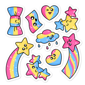 Pansexual LGBTQties Stickers