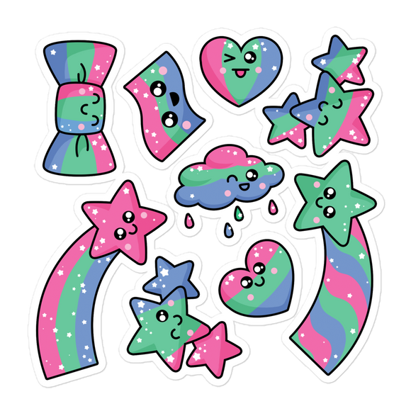 Polysexual LGBTQties Stickers