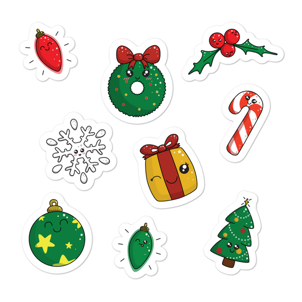 Kawaii Christmas Stickers – TheAdventureEffect