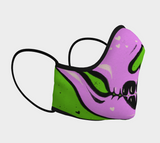Green & Pink Adorabones Skull Mask (Adult & Kids Sizes)