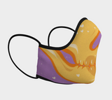 Purple & Orange Adorabones Skull Mask (Adult & Kids Sizes)