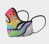 Rainbow White Adorabones Skull Mask (Adult & Kids Sizes)